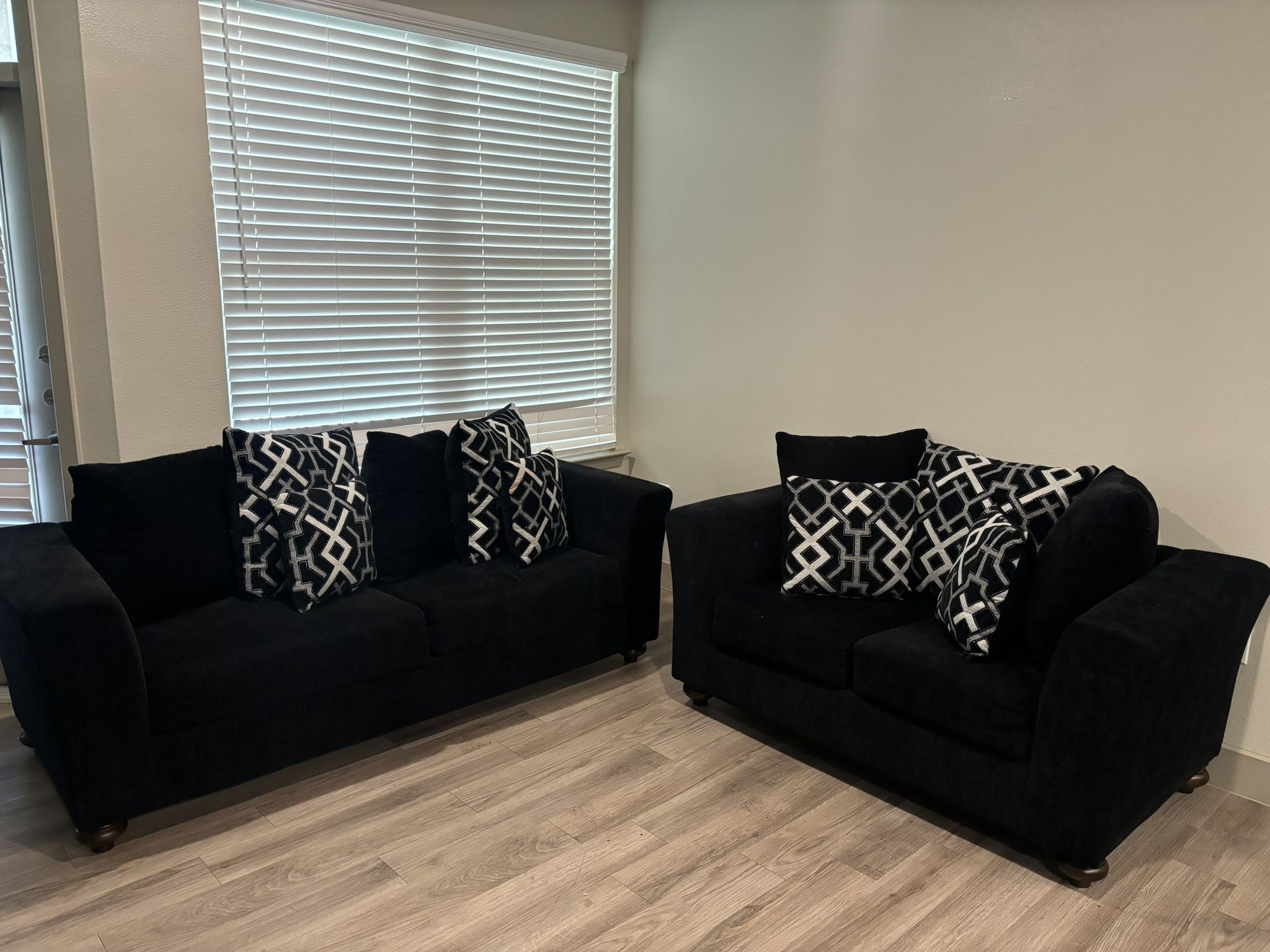 Black Couch (pillows Included)