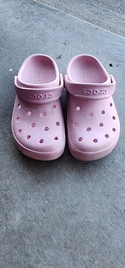 Kids Pink Crocs Size J2
