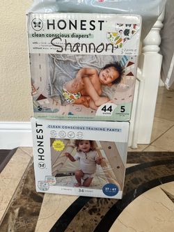 Honest Diapers Size 5 and Training Pants 3T-4T
