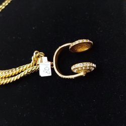 Hatfones With The Charm And Chain  Stainless Steel 