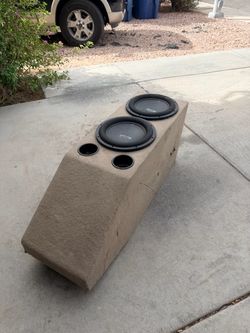 2 12 inch subwoofers W custom box