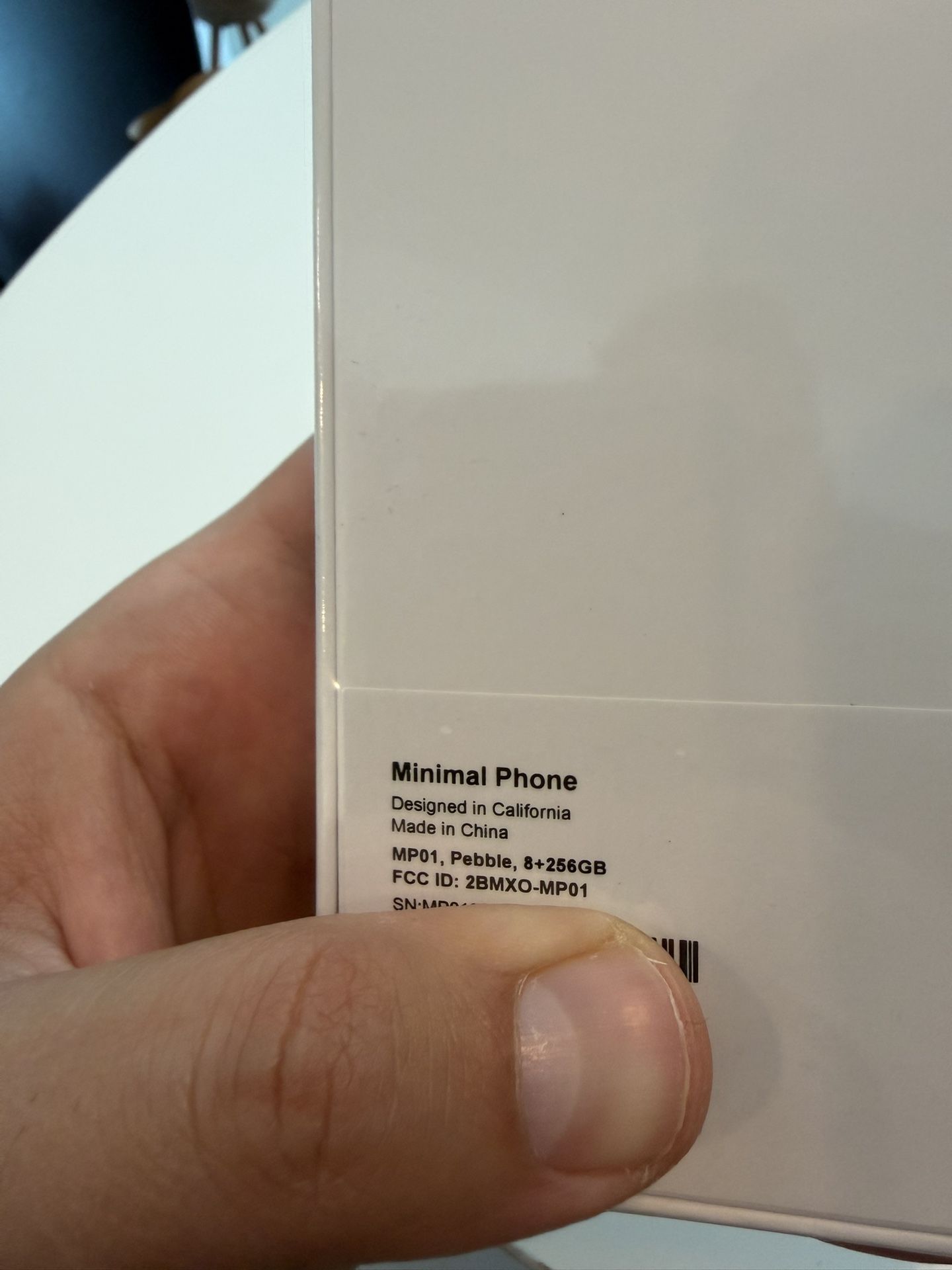 Brand New Unopened Minimal Phone 256gb (pebble) With Case Cell 