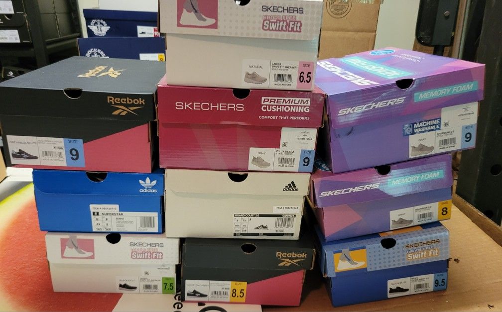 Shoes In Various Styles and Sizes Lot of 10