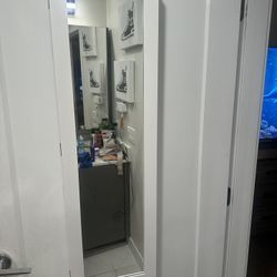 Full Length Mirror Jewelry Cabinet