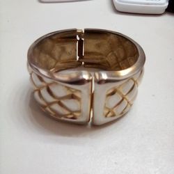 Victorian Sterling Silver Heavy Bangle 