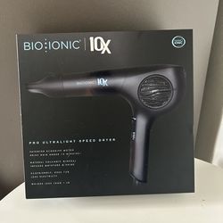 BIO IONIC 10X Pro Ultralight Speed Hair Dryer for Salon-Quality Results