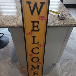 WELCOME SIGN HANDMADE 