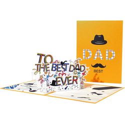 Father’s Day 3D Pop-up Greeting Card with Envelope