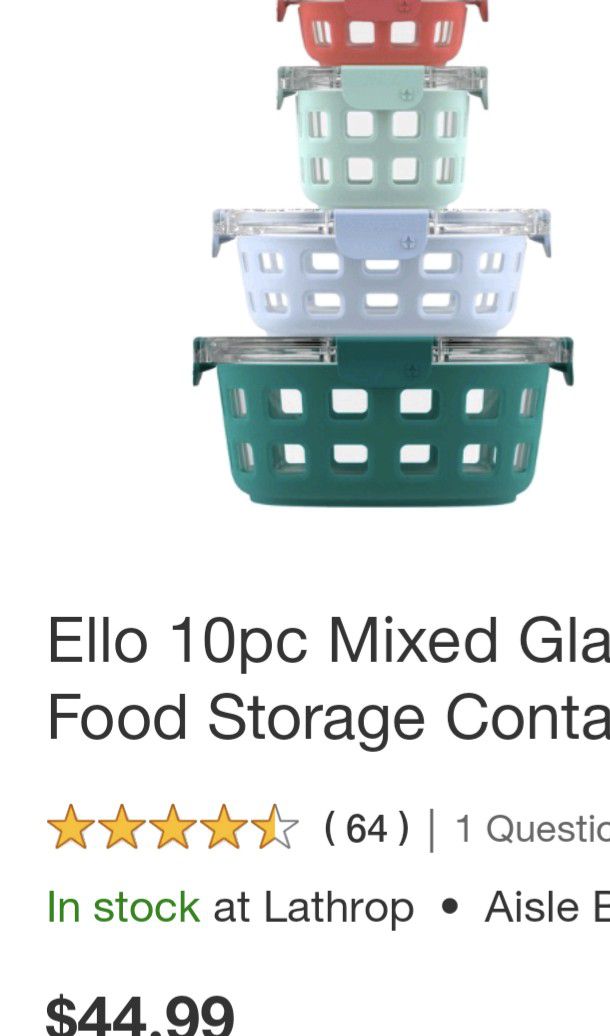 Brand New Ello Duraglass Food Storage Tempe Set Containers With Silicone  Protection for Sale in Stockton, CA - OfferUp