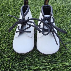 Dr. Martens Baby Boots – White 1460 Crib – Size 3 Infant