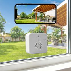 2K Wireless Window Camera with 45-Day Battery, 2.4/5G WiFi, 6s Pre-Roll 2K Resolution, Wireless