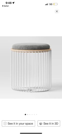 Table With Ottoman Storage 