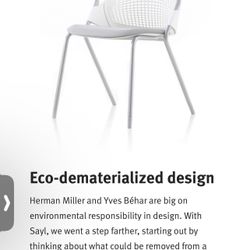 Herman Miller Sayl Side Guest Lobby Waiting Room Office Chairs 