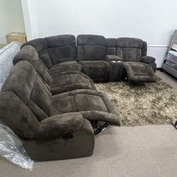 🛋️ NUEVA Sala Secciónal 3 Sillas Reclinable EN CAJA 📦  🚛 Entrega Disponible 🛋️