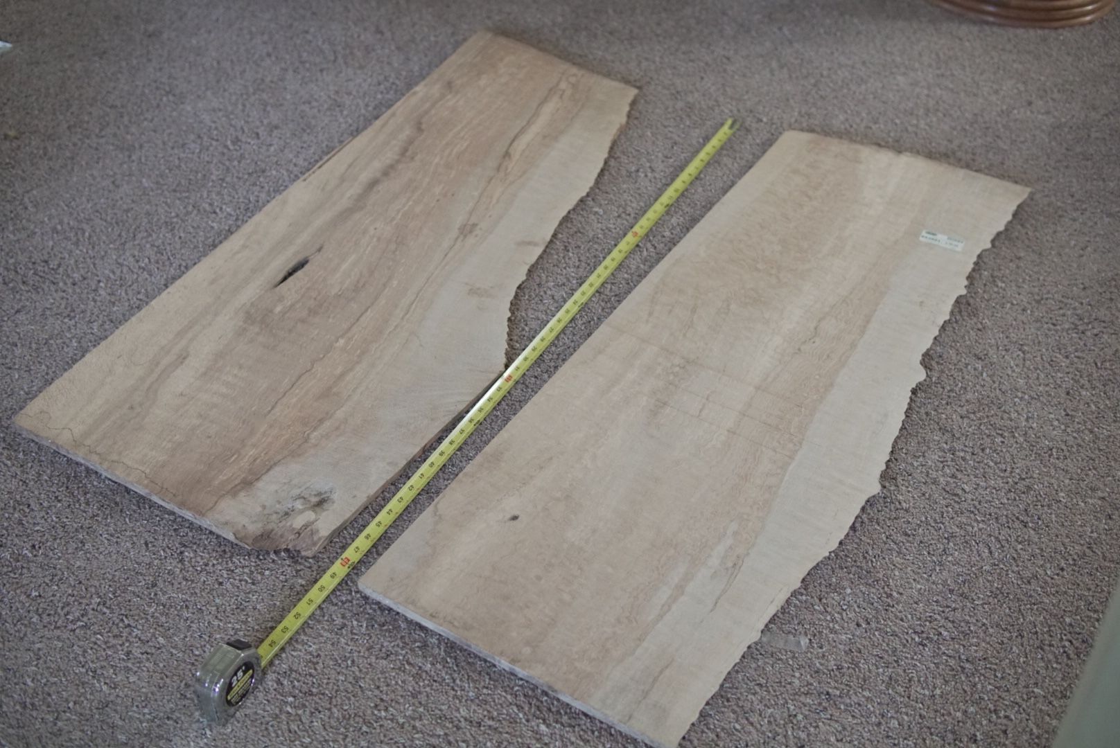 Live edge maple wood slabs - 2 for $100 kiln dried + figured