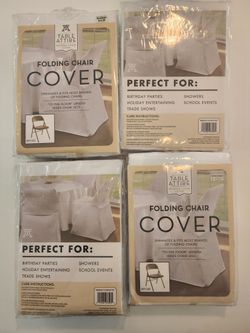 Four Brand New Folding Chair Covers