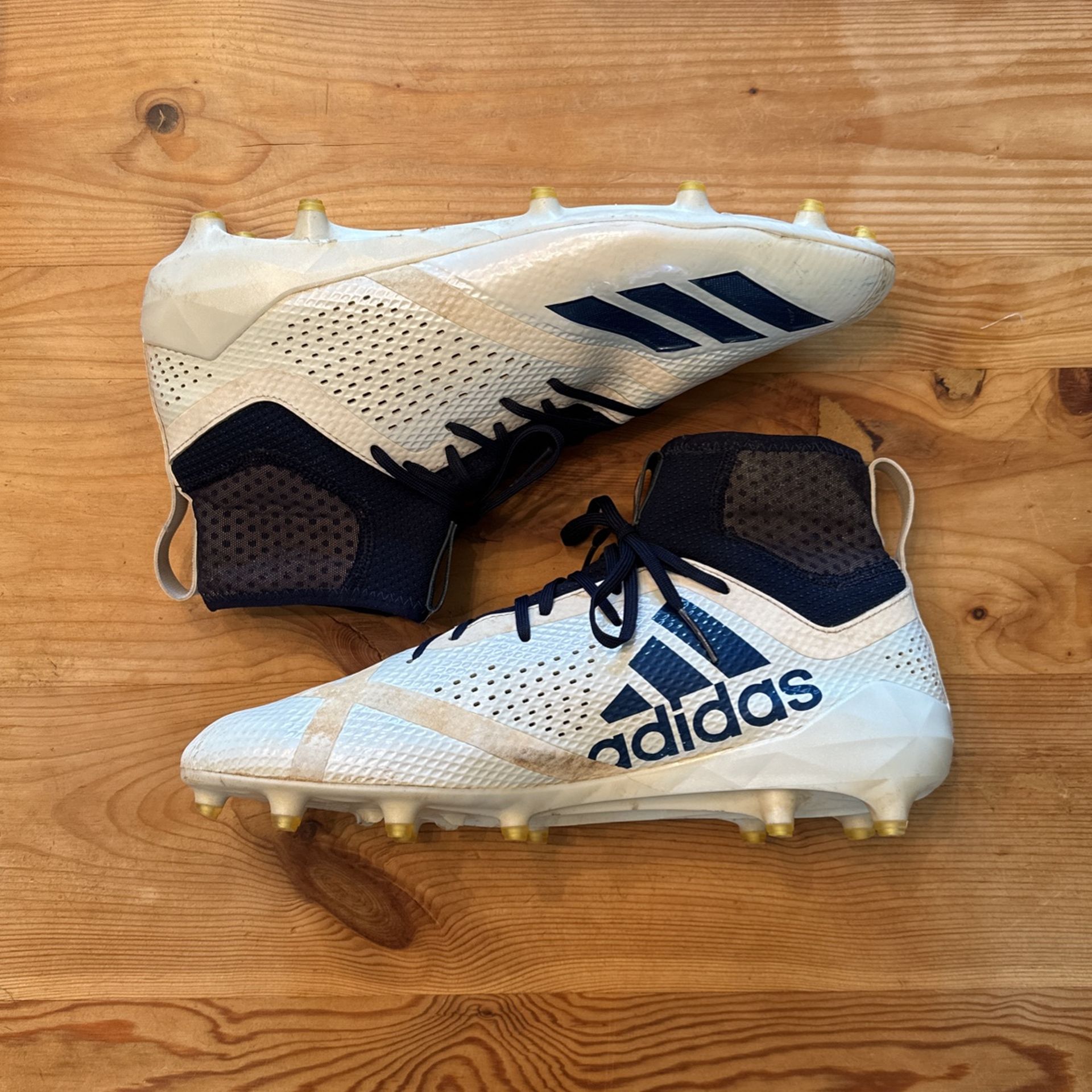 Adidas Adizero 5 Star 7.0 SK Football Cleats White Navy Men s Size 12 for Sale in Granite Quarry NC OfferUp