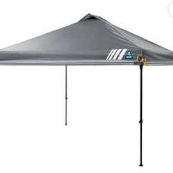 GCI Outdoor LevrUp Canopy 10' x 10' Portable Pop Up Shade Tent with Roller Bag, Mercury Gray / Carpa (New/Nueva) 