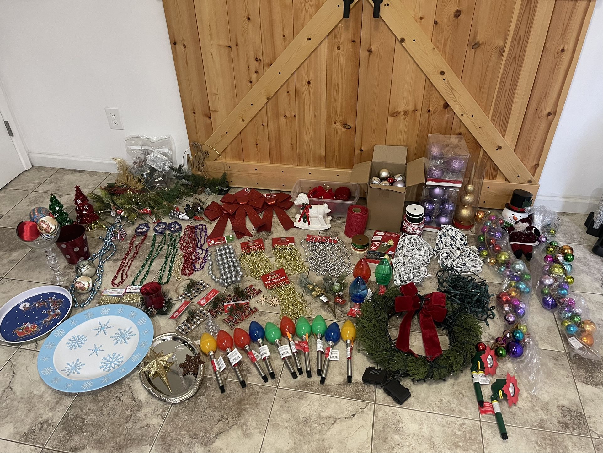 Huge Lot Of Christmas Decorations