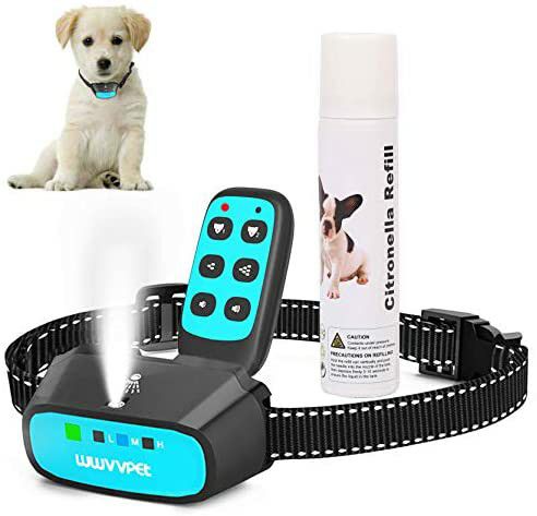 Citronella Spray Dog Training Collar with Remote Control with Citronella Spray. Citronella Dog Bark Collar,Rechargeable Waterproof Anti-Bark Device