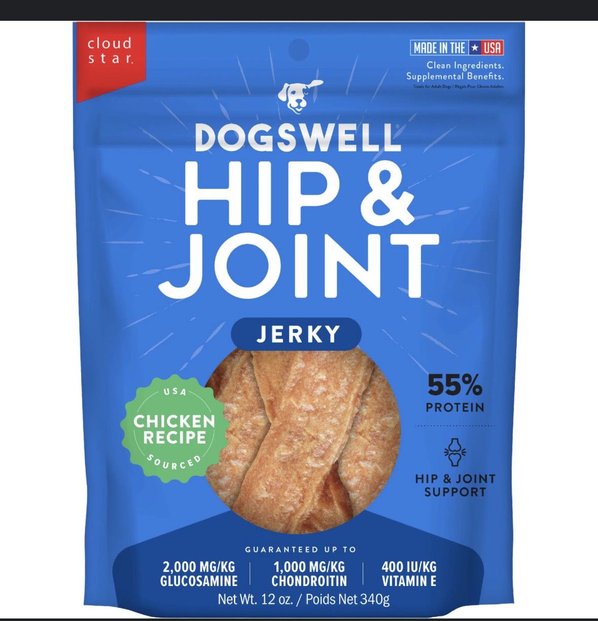Dogswell Hip & Joint Jerky Chicken Recipe 