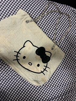 Hello Kitty Quilted Tote Bag / Shoulder Bag with Chain Straps