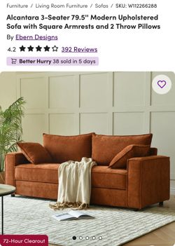 Wayfair couch 79.5”