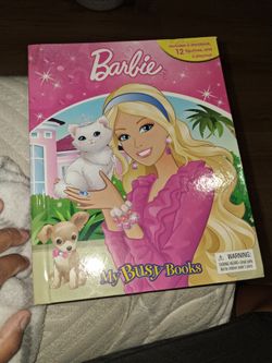Price for both, dinosaur pop up book and Barbie  busy book