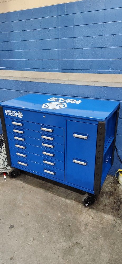 49"×25" MSC5 Matco Tools Power Tool Cart/Blue & Chrome
