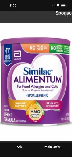 Similar Alimentum Baby Formula