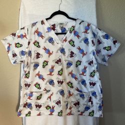 Ladies uniform advantage scrub top-size L