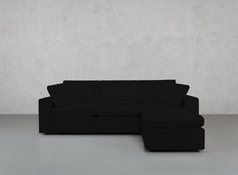 Black 4-sectional couch
