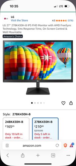 LG 27'' Monitor