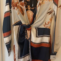 Whole Lotta Class Satin Mini Dress -Multi