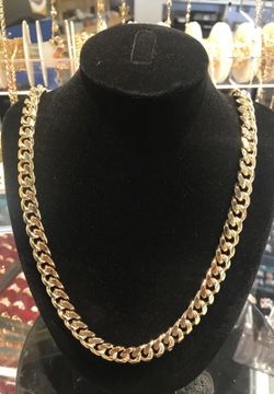24KT Gold Bond Chain with Lifetime Replacement Guarantee (THIS IS NOT A PLATED CHAIN & IT WILL NOT CHANGE COLOR)