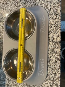 Dog watcher and food bowl