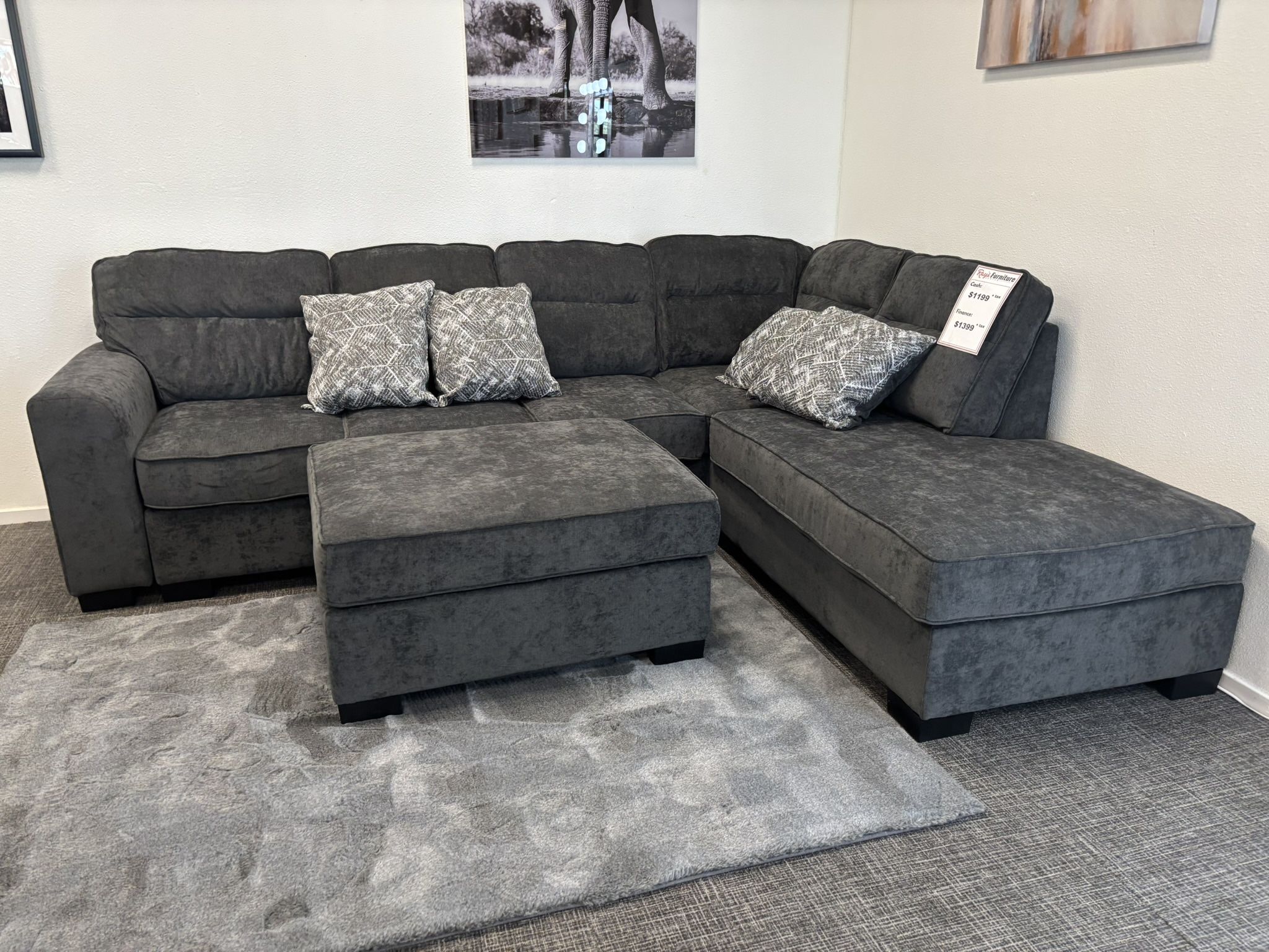 π₯ Gray Sectional Deal β Just $1,199! ποΈ