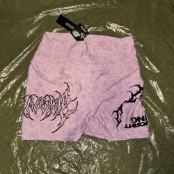 Civil Regime Bay Pink Energy Biker Shorts - Size XL