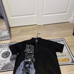 Black SDL half Zip Size Large 