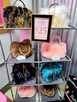 Faux Fur Mini Handbags