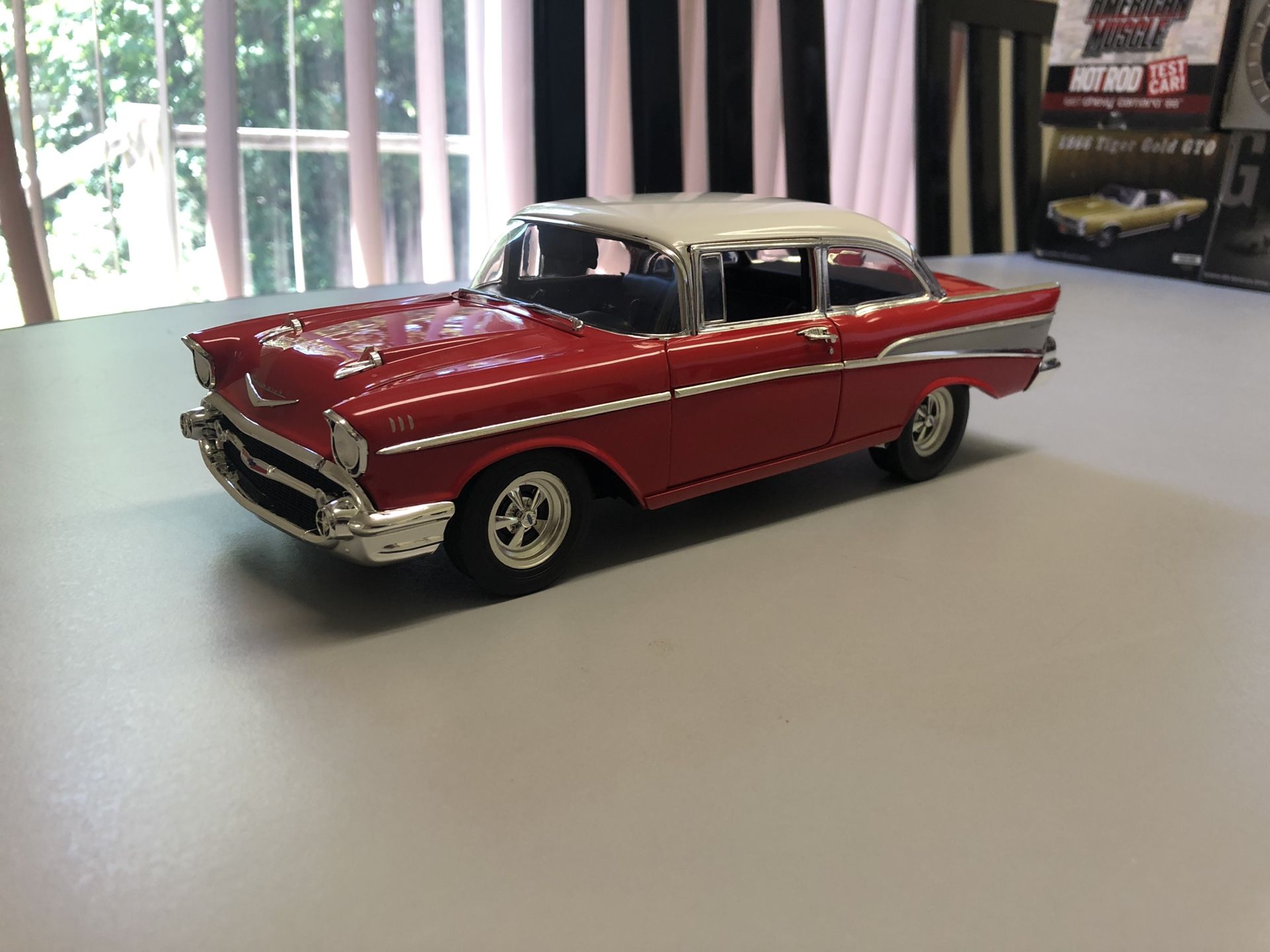 1957 Chevrolet Bel Air Street Strip Die-Cast Collectible Car 1:18 Scale.