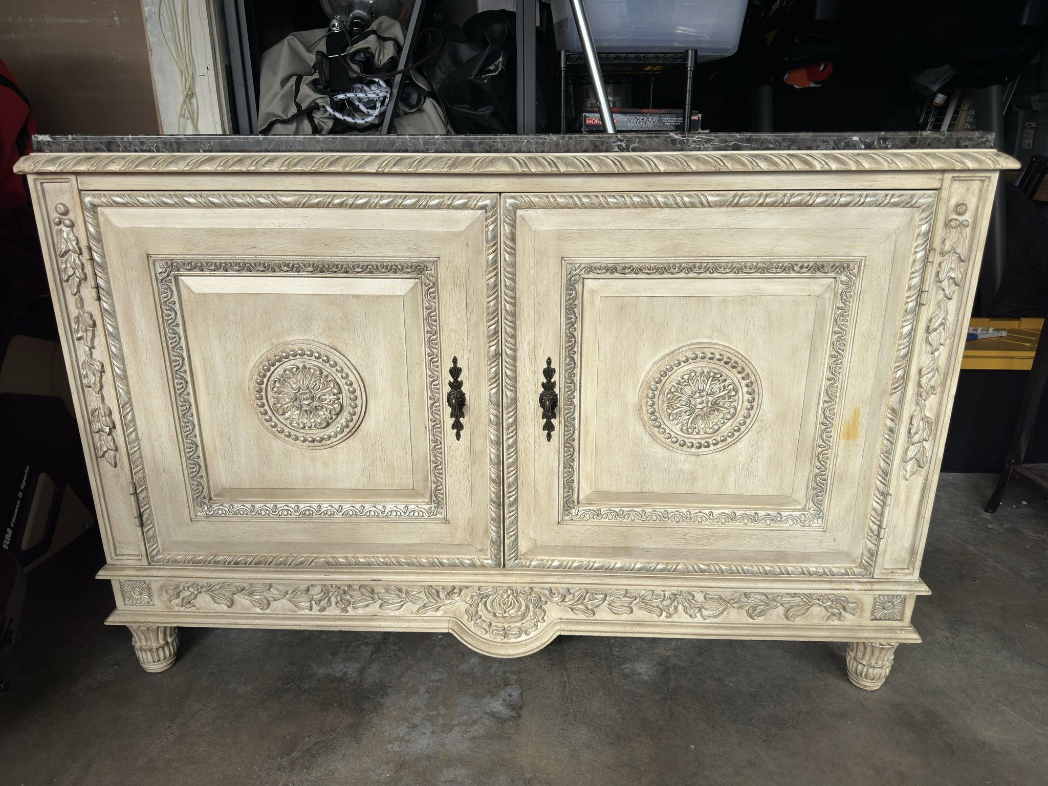Marble Top Cabinet