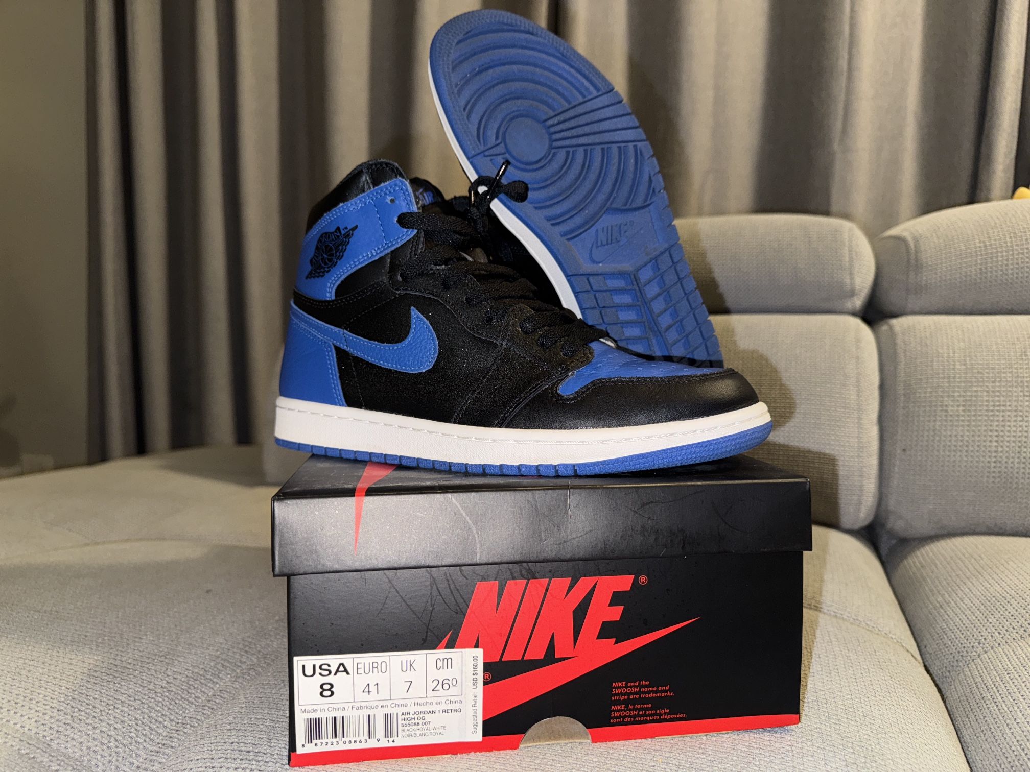 Jordan 1 Retro High Royal 2017