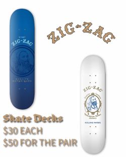 ZIG ZAG SKATE DECKS BRAND NEW