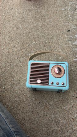 Blue radio and Bluetooth speaker