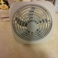 White Square Mini Fan