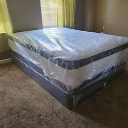 15 In Thick Jumbo Queen Size Mattress With Box Spring Special