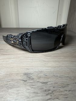 Black Graffiti Oak Oil Rig Sunglasses 