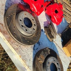 Mazda 6 2003 2004 2005 Front Disc Brake Kit, Calipers Rotors and Pads. 03 04 05