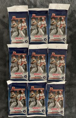 2021 Bowman New Factory Sealed Packs (set Of 9) 